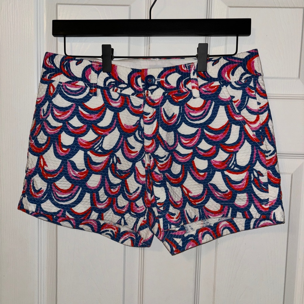 Lily Pulitzer Callahan Shorts Red Floral size 4